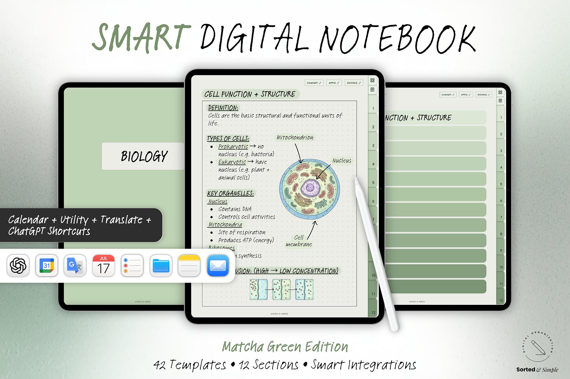 Smart Digital Notebook - Matcha Green product image (1)