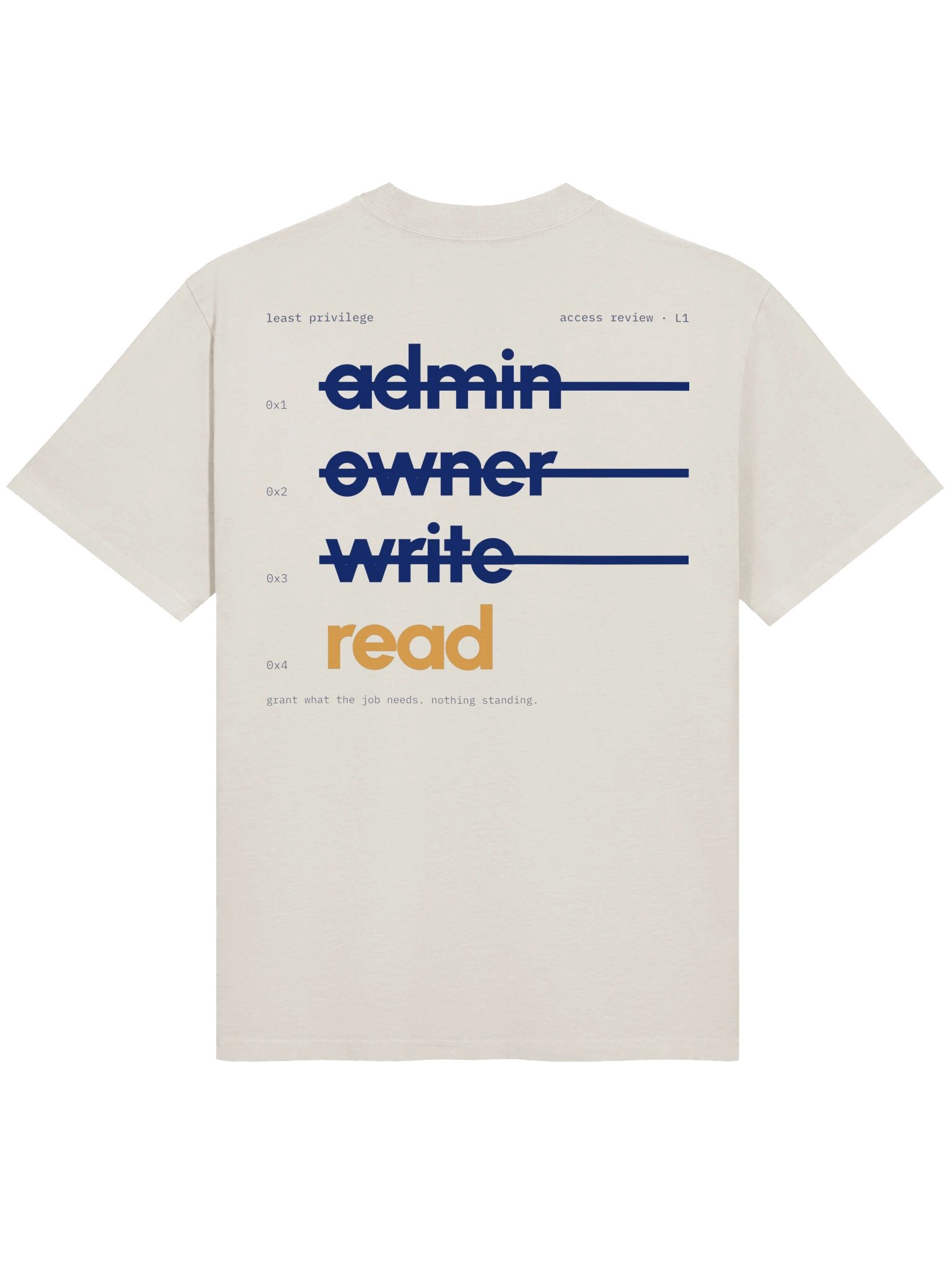 Least privilege tee, bone product image (3)