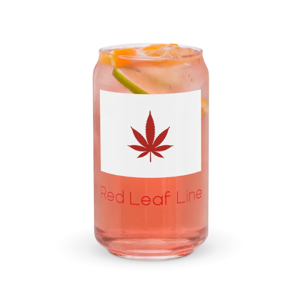Red Leaf Line Can-Shaped Glasses product image (37)