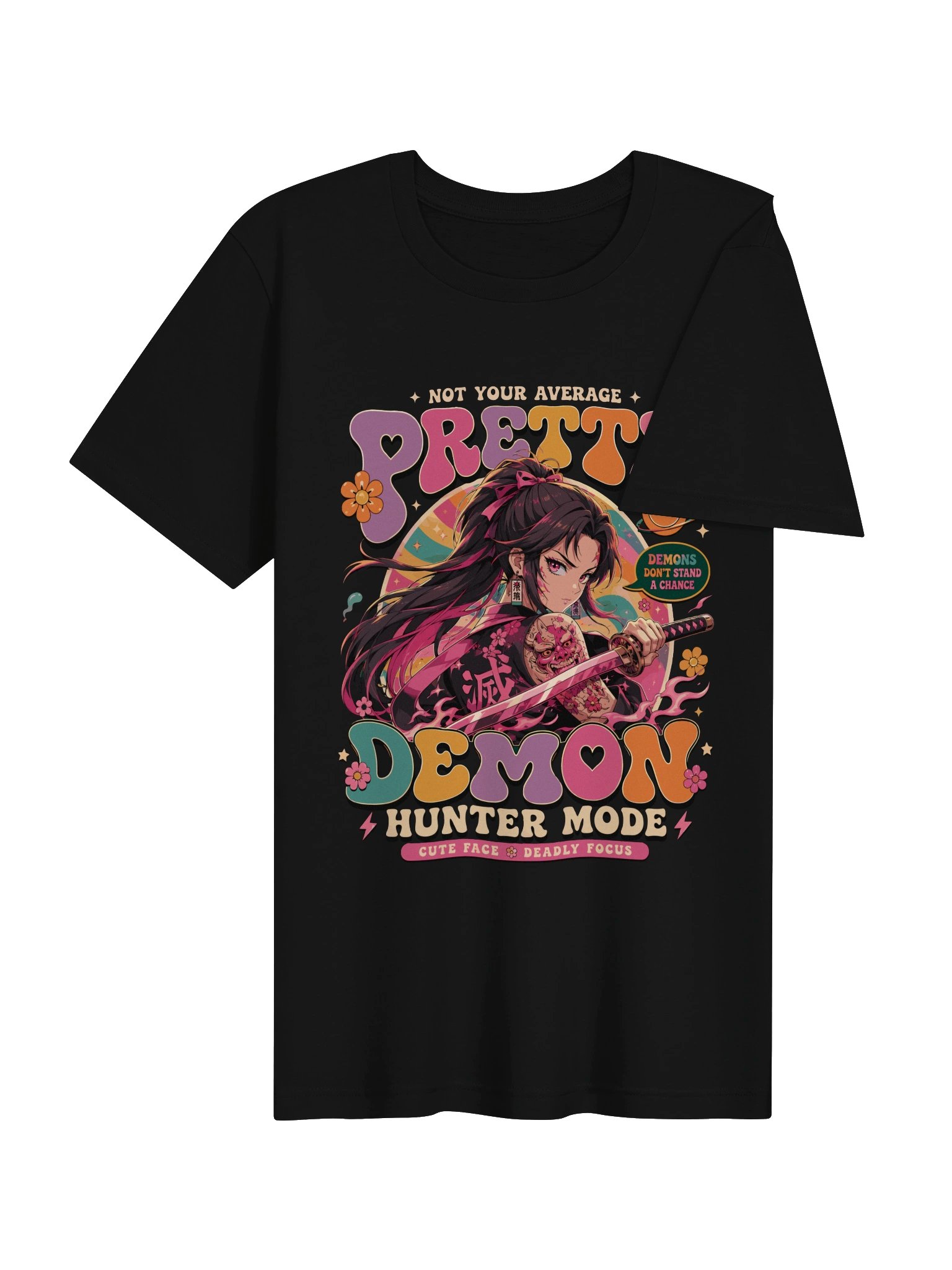 Pretty Demon Hunter Anime T-Shirt product image (4)