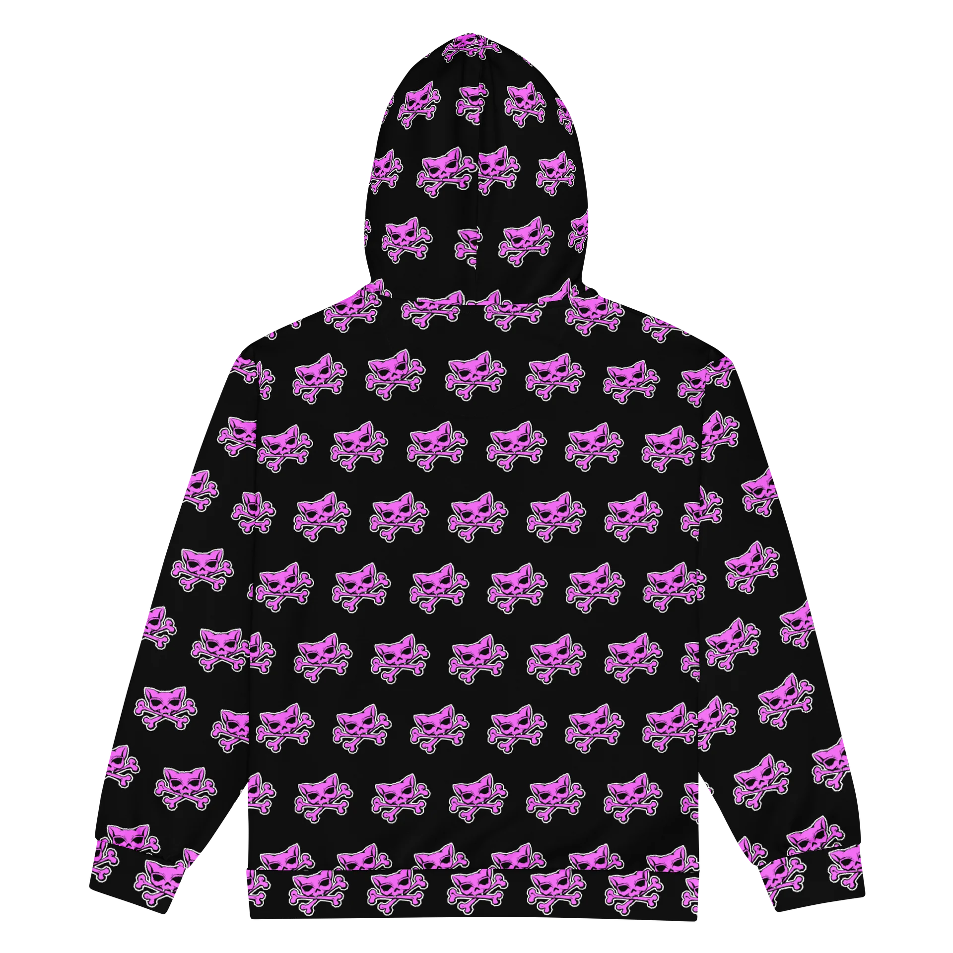 Pink Kat Skull Zip Hoodie product image (2)