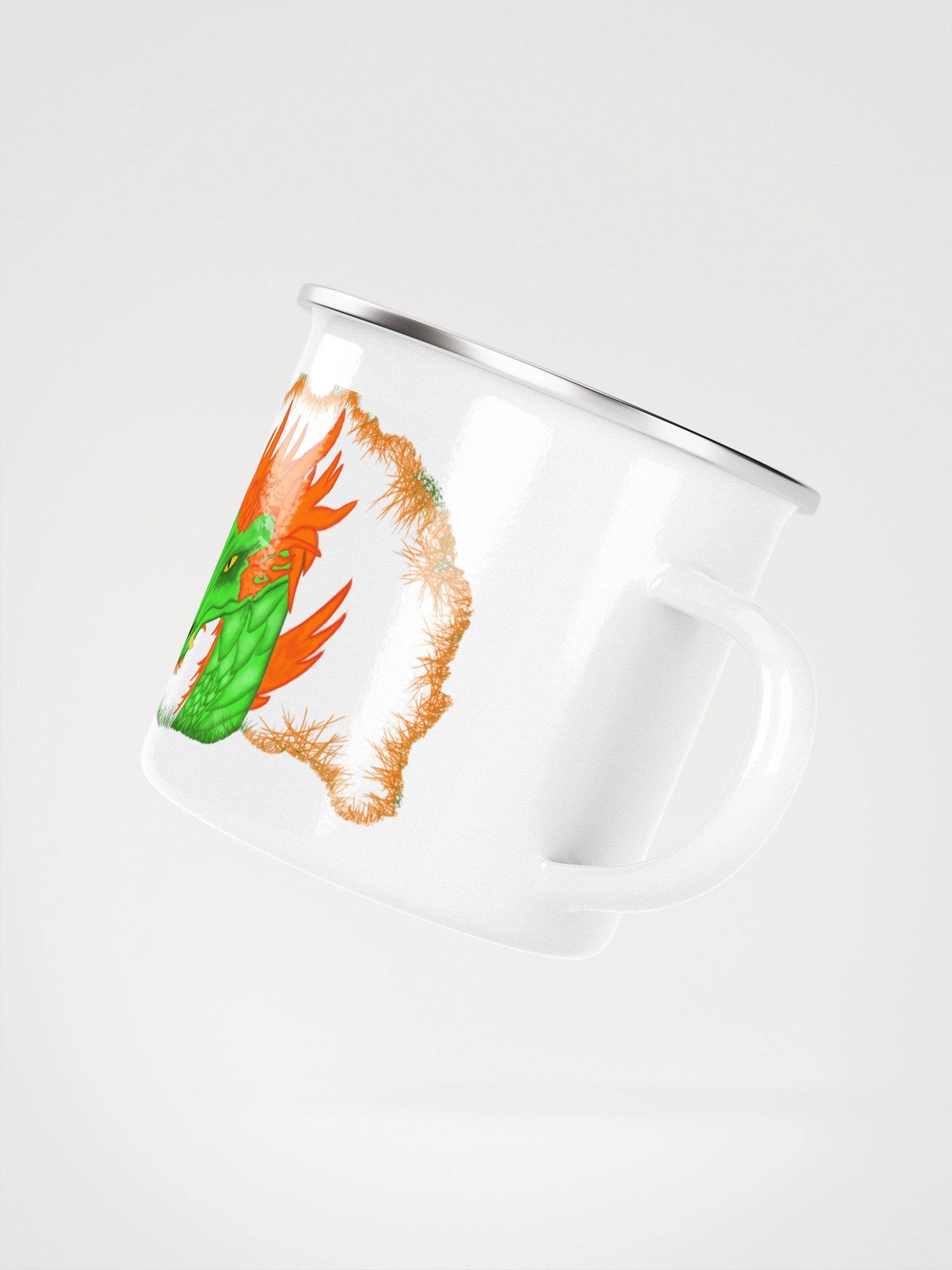 Fiery Dragon Enamel Mug product image (3)