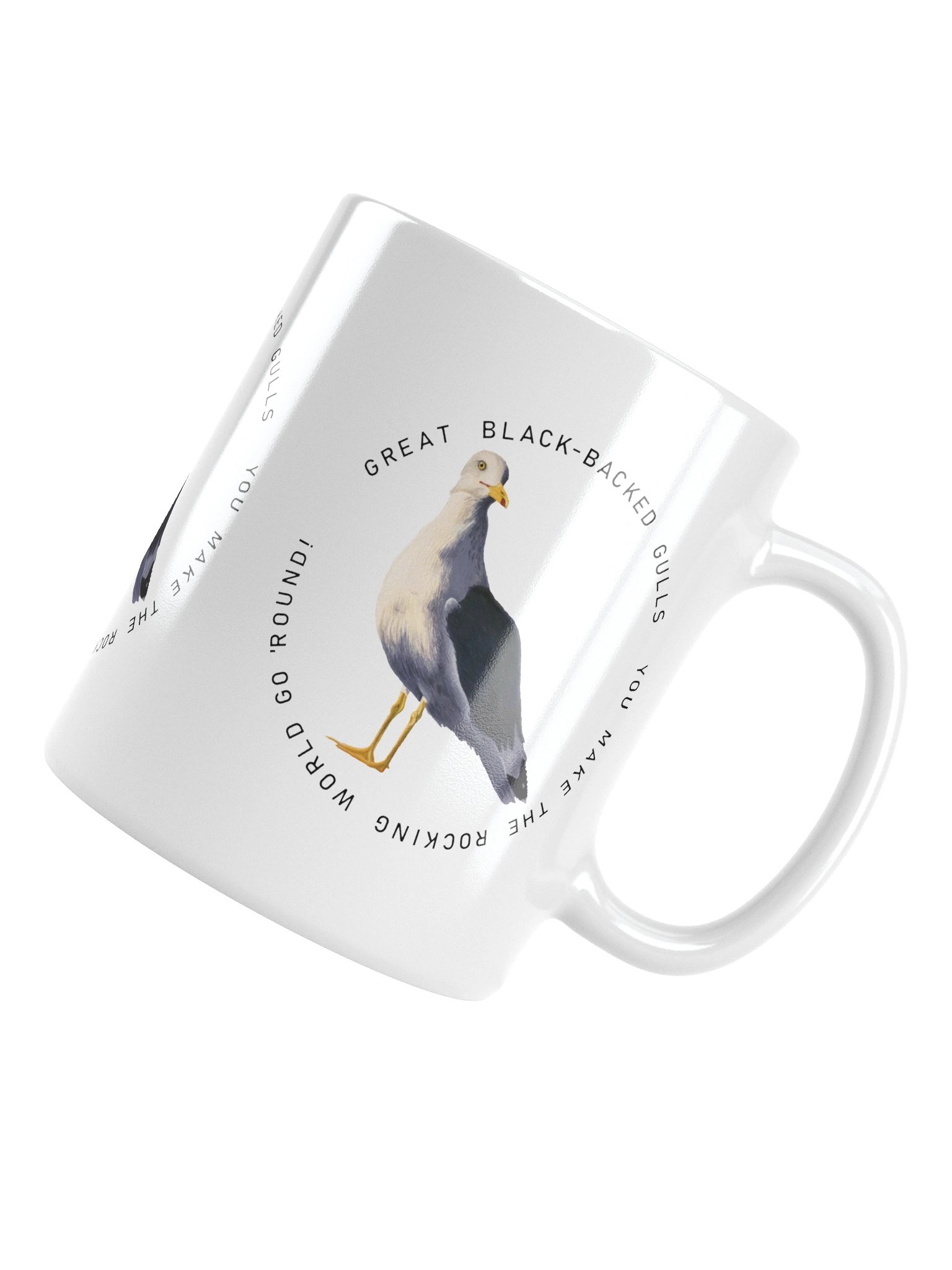 Black-Backed Gulls white mug product image (4)