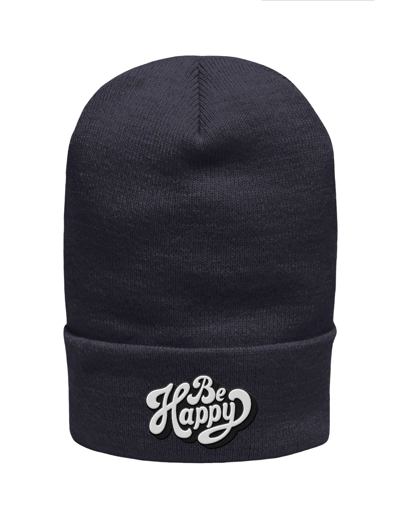 "Be Happy" Cuffed Beanie product image (1)