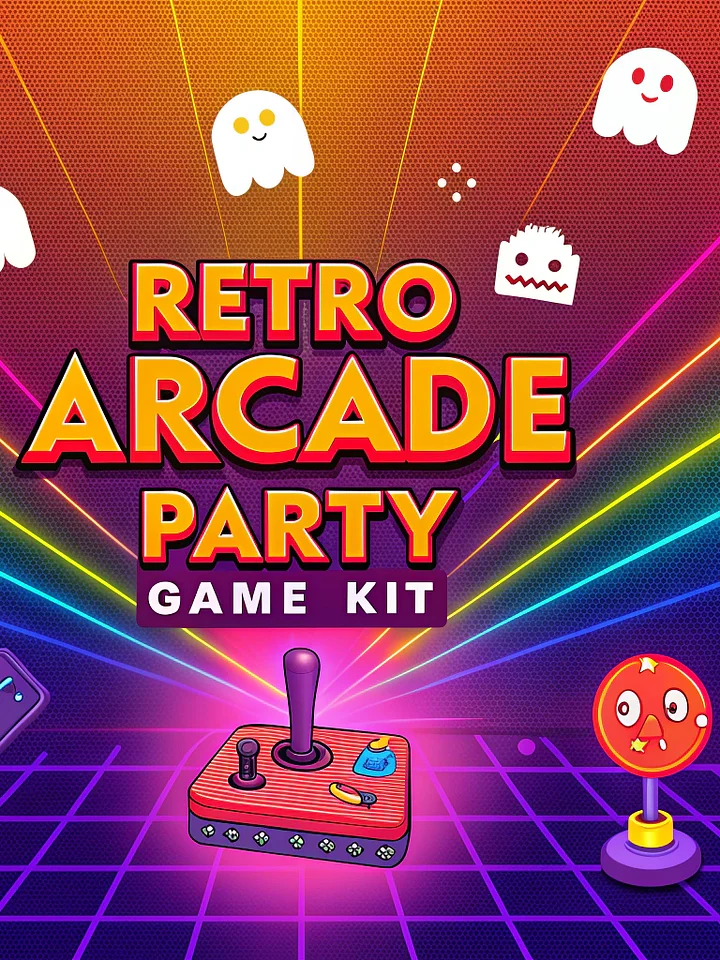 Retro Arcade Party Game Kit - Complete Package product image (1)