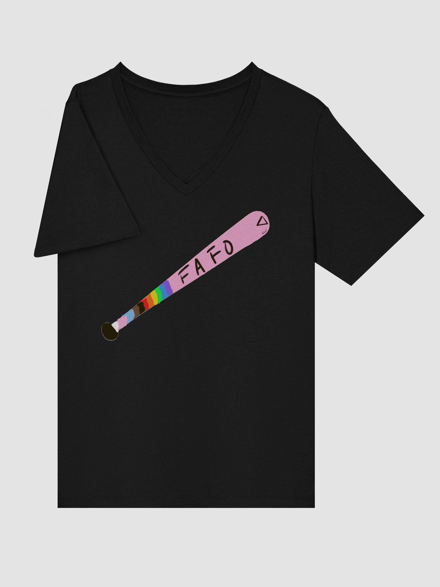 FAFO (SFW version) Relaxed V-Neck Tee product image (17)