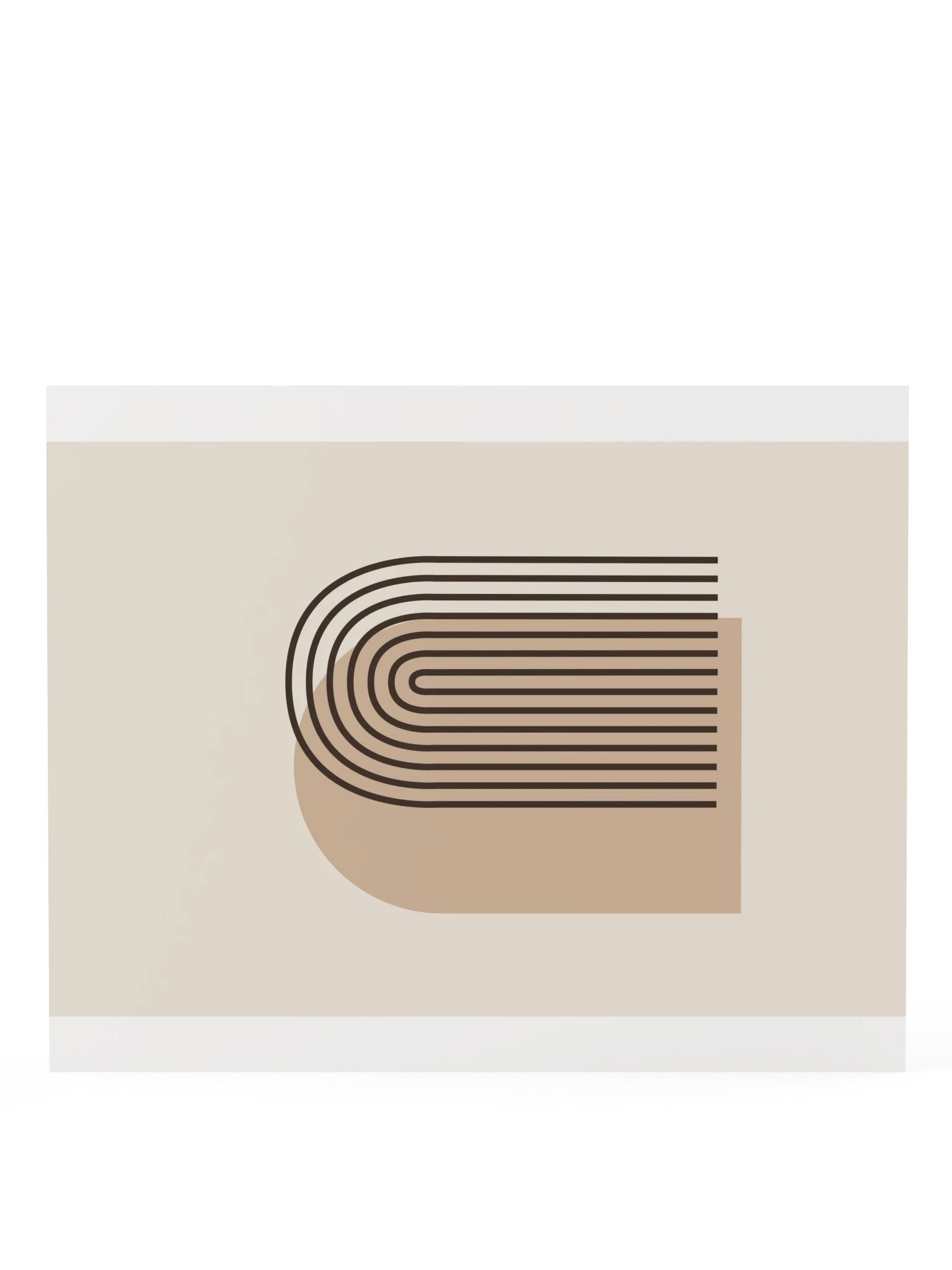 Mocha Layered Arch Print | Neutral Bathroom Wall Art product image (8)