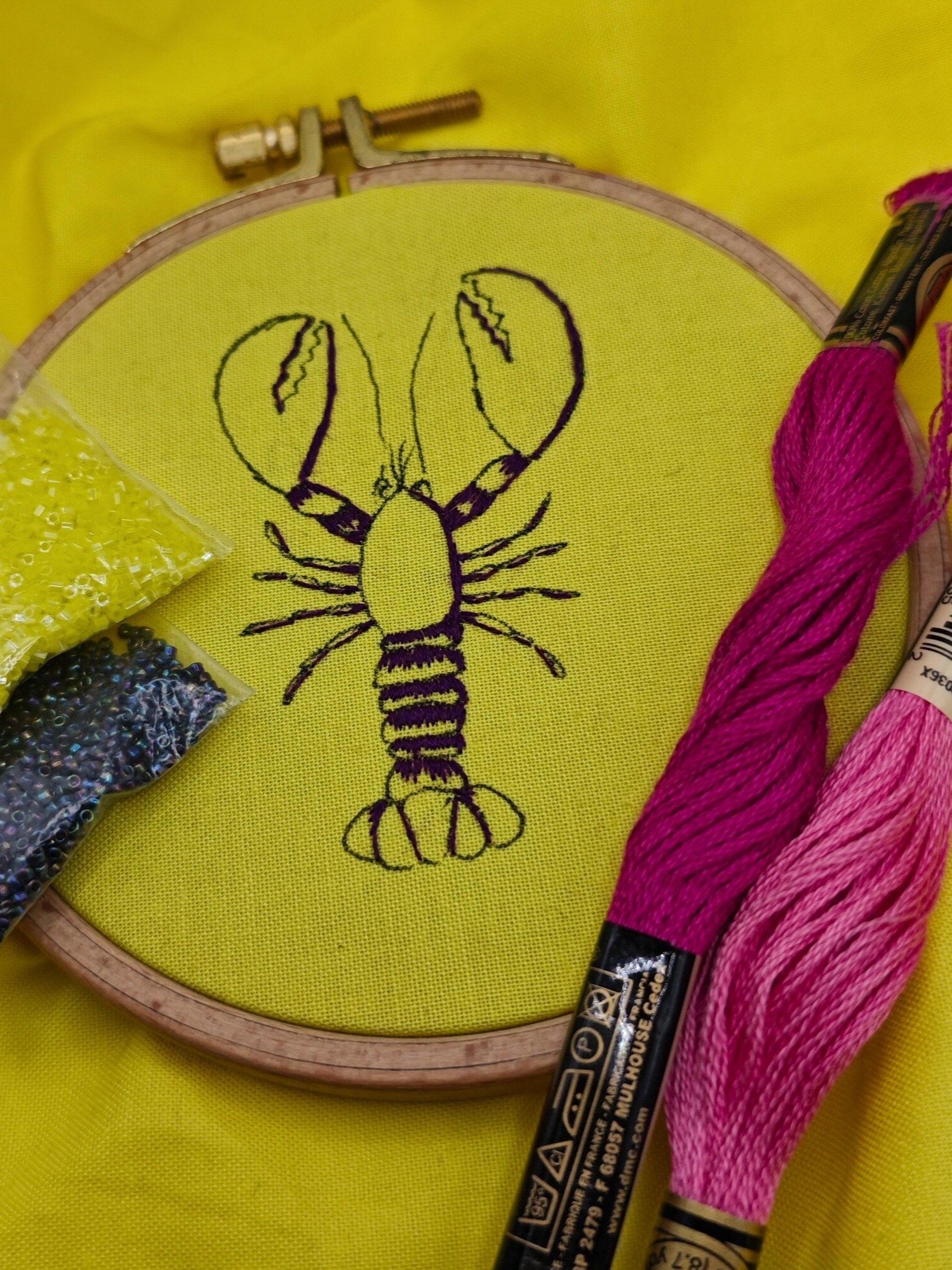 Lobster PDF Hand Embroidery Pattern product image (3)