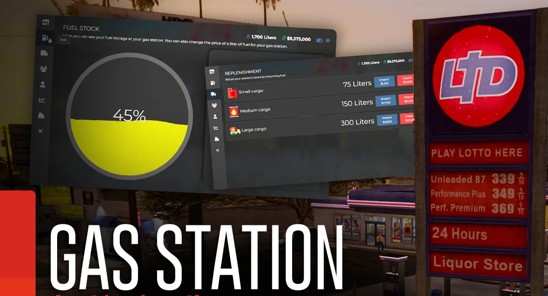 [FiveM] Player Owned Gas Stations (ESX/QBCore/Qbox) product image (1)