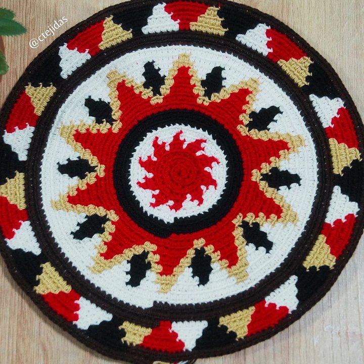 Patrón Bolso Mochila Wayuu Roja para Hombres a Crochet product image (2)