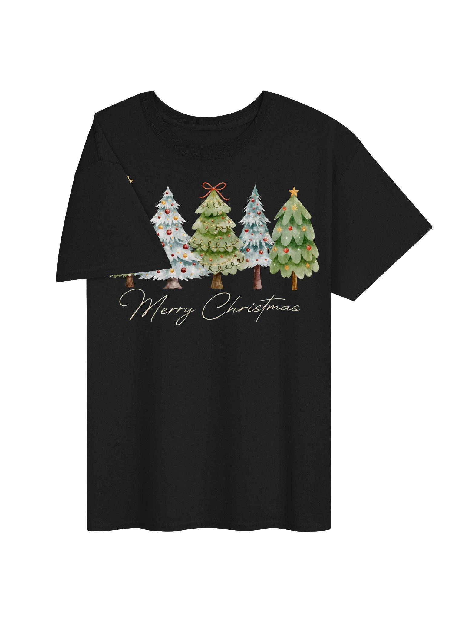 Merry Christmas Trees Graphic T-Shirt product image (11)