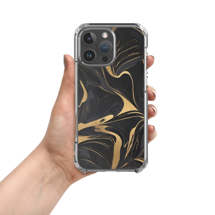 MagSafe® Clear Case for iPhone® – Liquid Gold on Onyx product image (13)