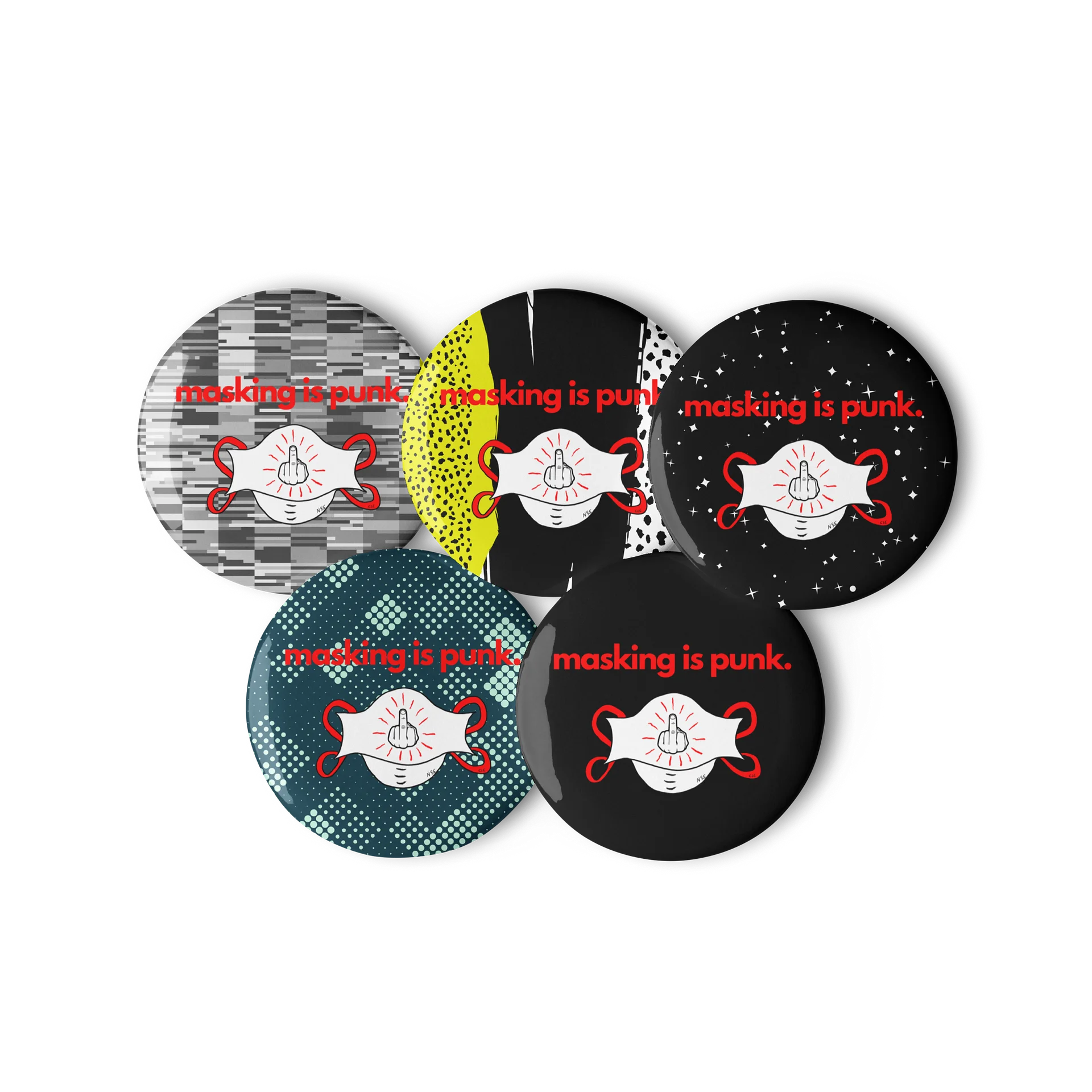 Masking Is Punk button product image (2)