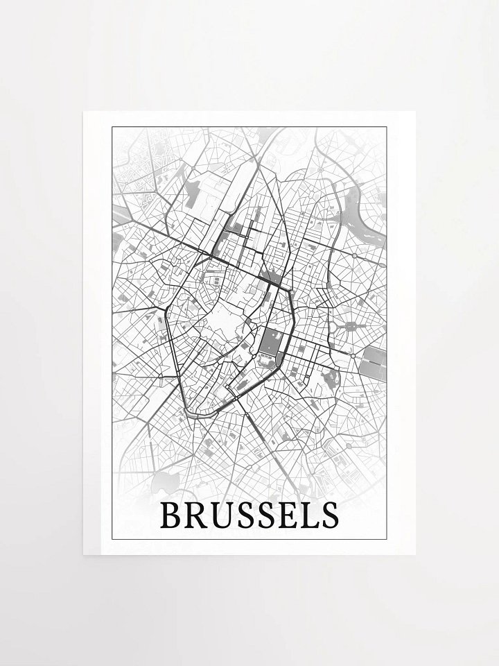 Brussels, Belgium, city map print product image (4)