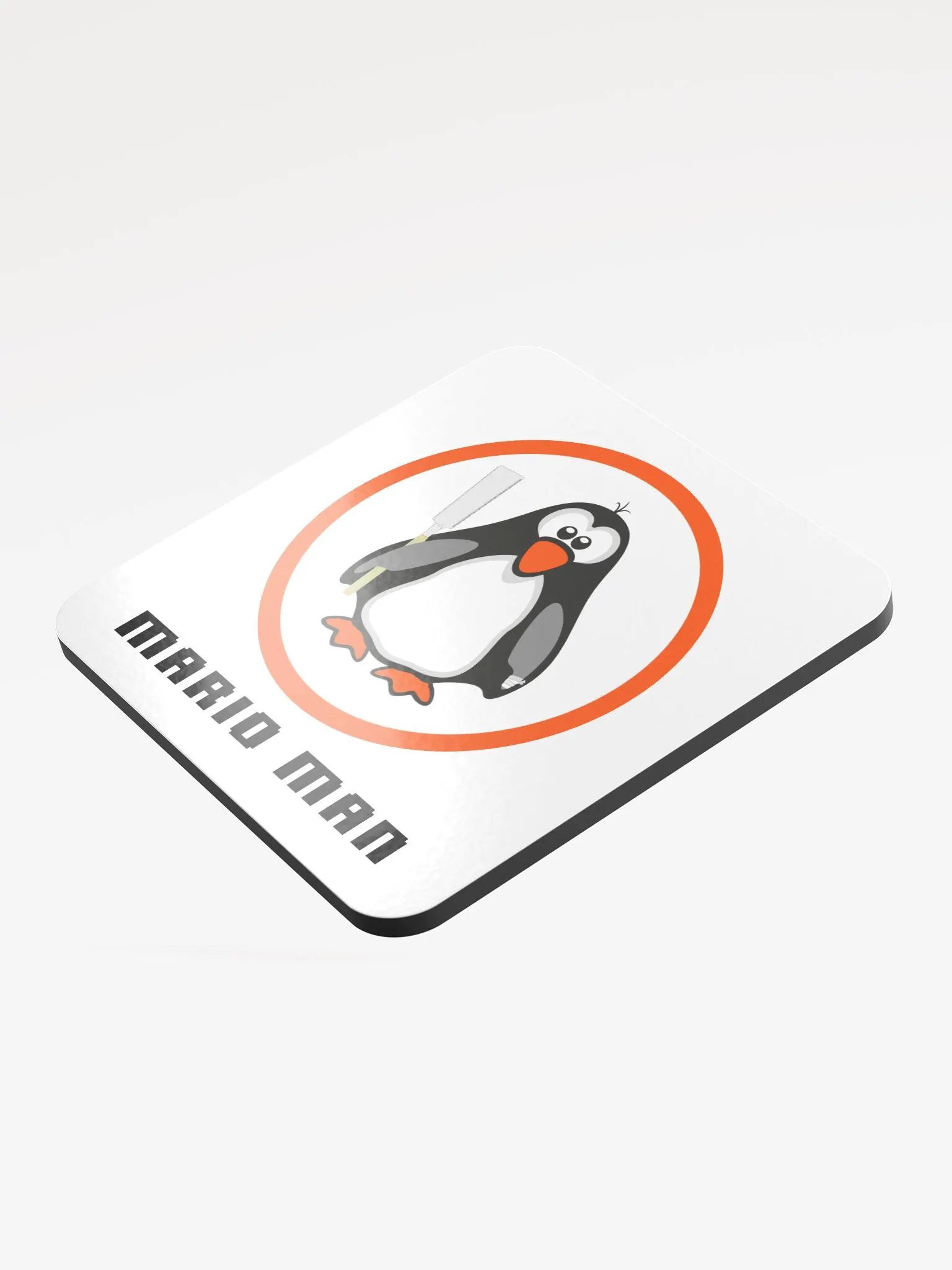 Mario Man Glossed Cork Coaster product image (3)