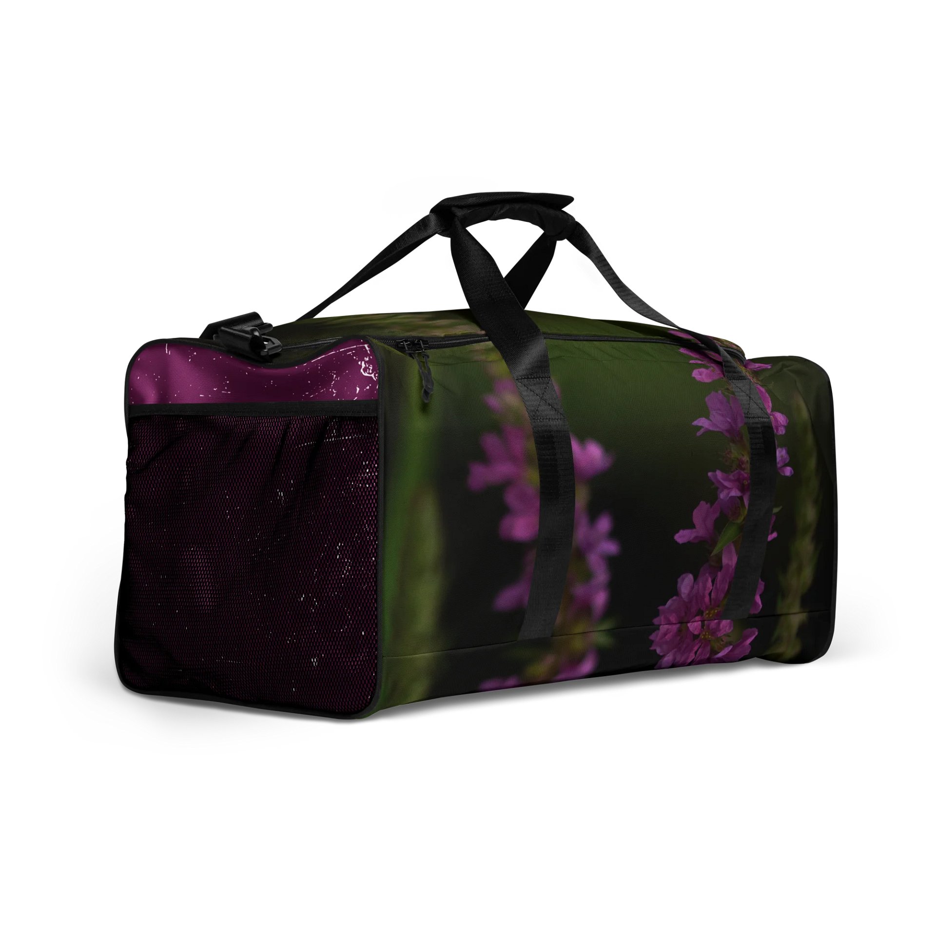 Travel bag - Purple blossoms against a dark background product image (3)