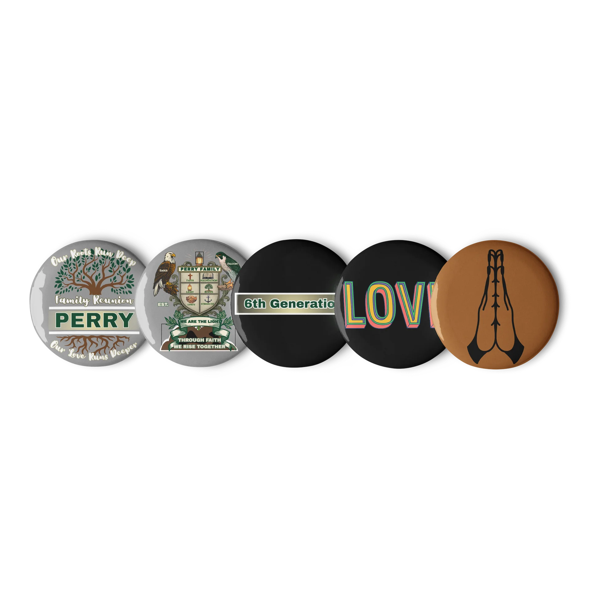 Pin Buttons for 6th Generation Perry Family Reunion 2026 | Legacy Edition product image (1)