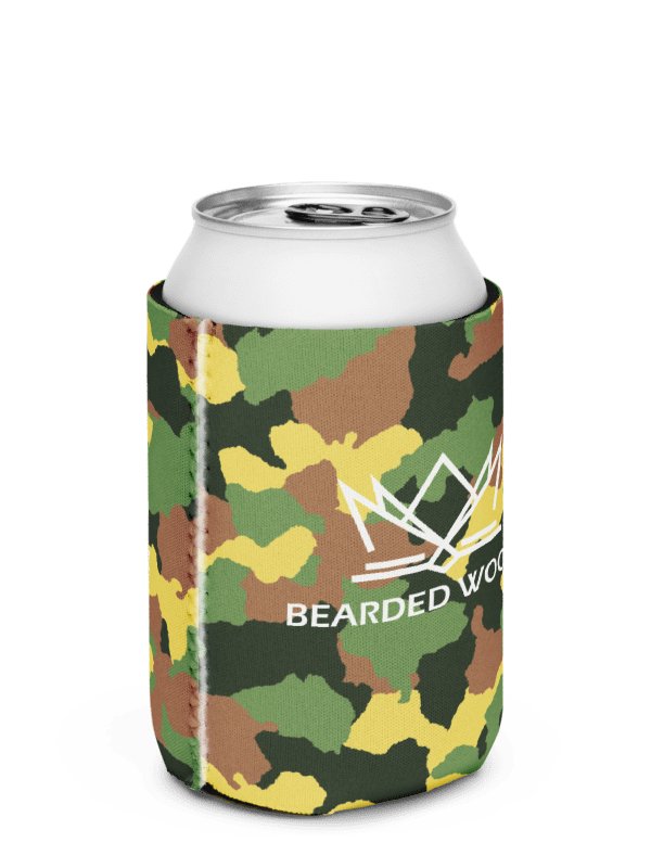 Coozie Can Cooler (Design: Bearded Woodz) Custom Army product image (2)