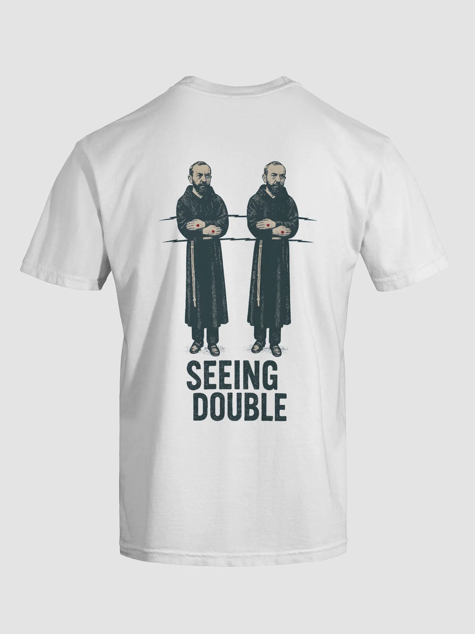 Padre Pio Bilocation Tshirt product image (66)