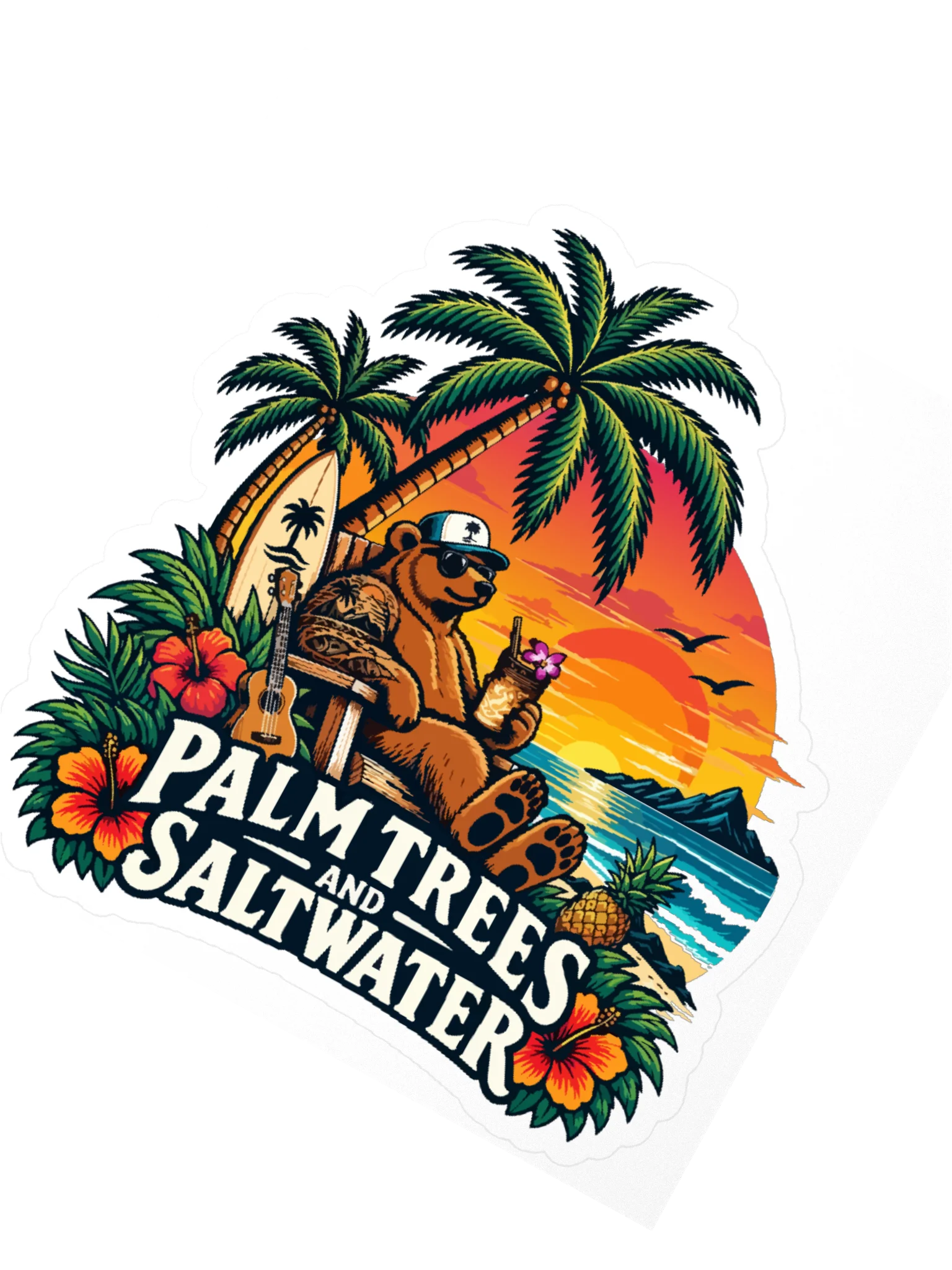 The Mai Tai Bear Sticker product image (6)