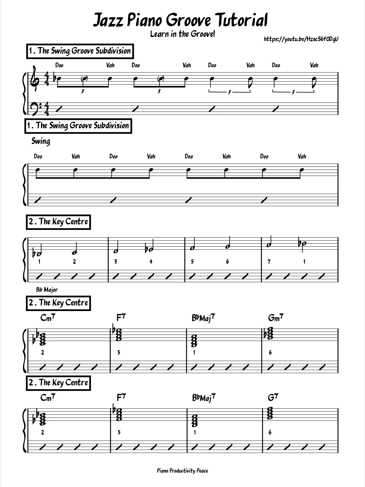 Jazz Swing Piano Tutorial - Walking Bass & Comping product image (1)