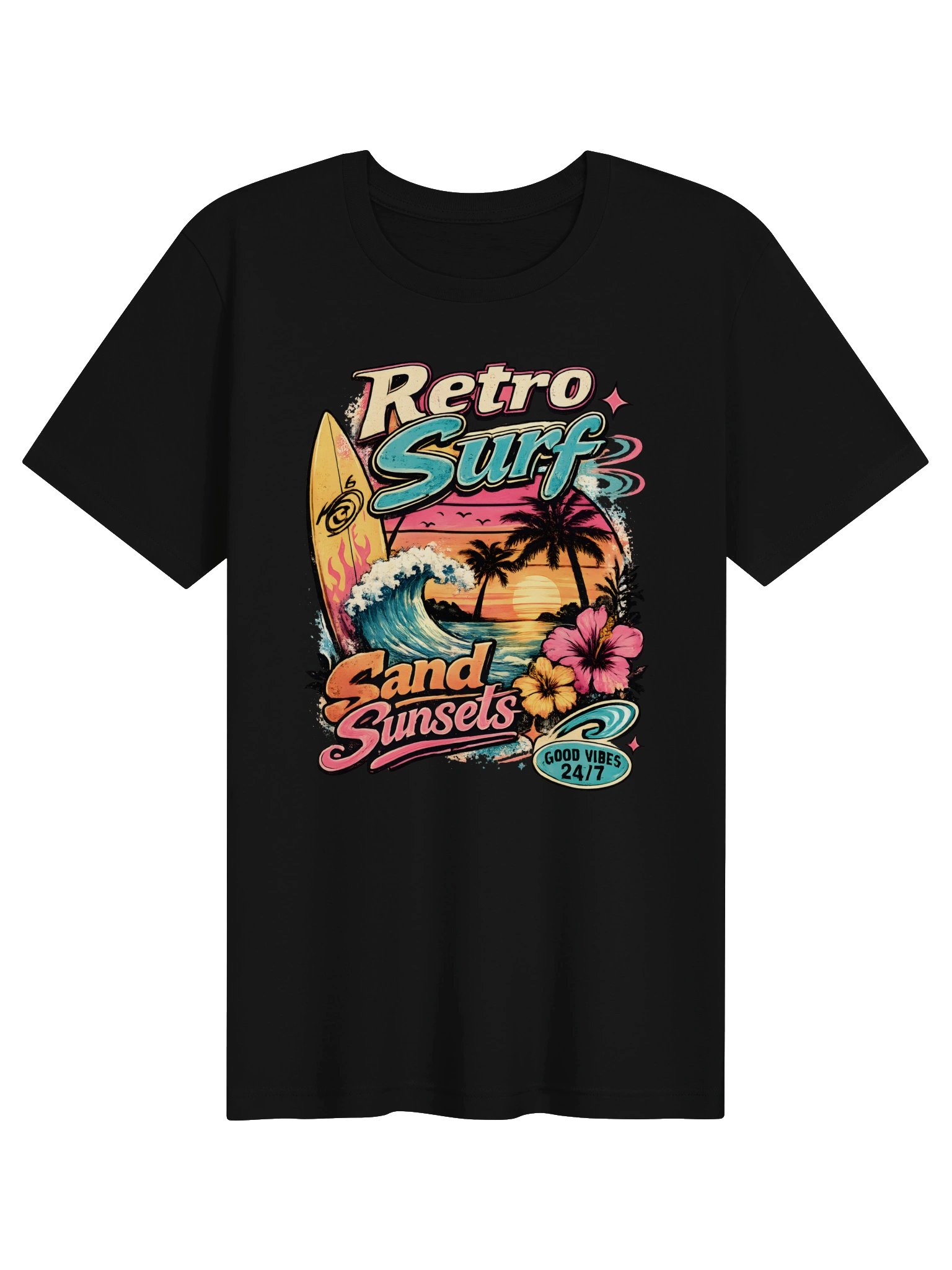 Retro Surf Good Vibes Tee product image (2)