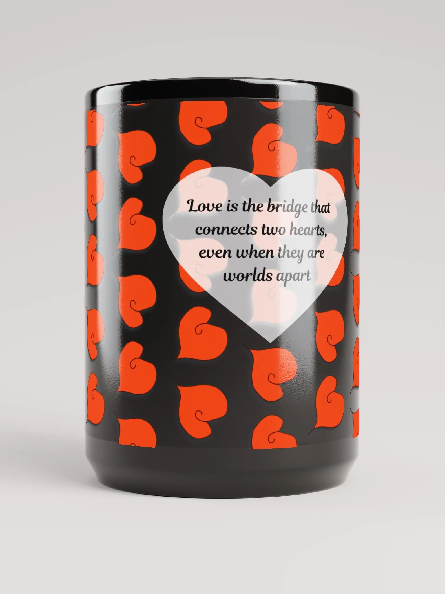 Love Is The Bridge, Black Mug product image (5)