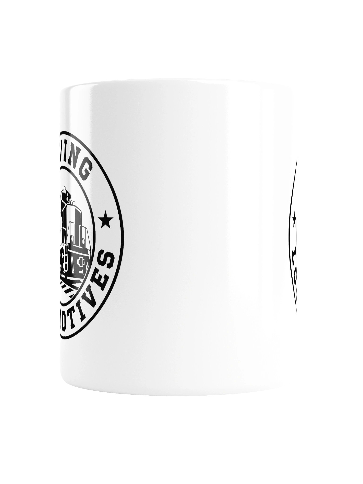 Saving Locomotives White Ceramic Mug product image (2)
