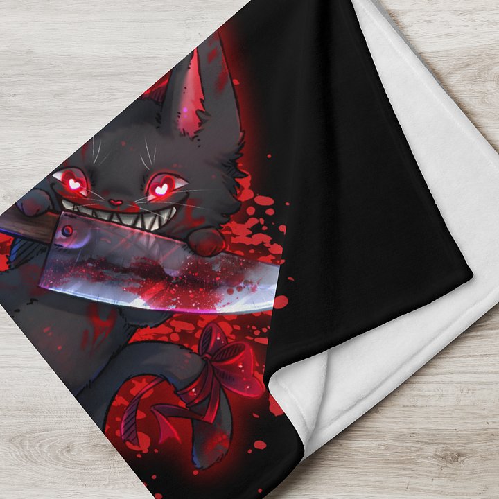 Purrfect Sweethearts | Blood Oath Cat Blanket product image (2)