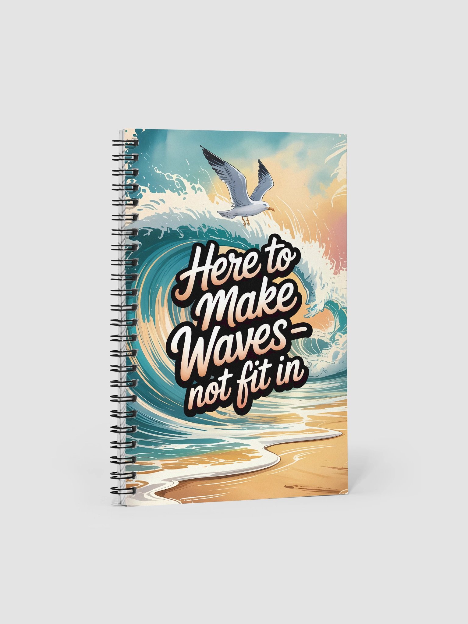 Here to Make Waves Human Design Manifestor Notebook product image (1)