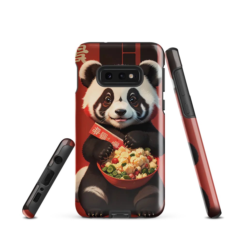 Adorable Panda Feast Samsung Tough Case – Cute Panda Enjoying a Delicious Meal product image (2)