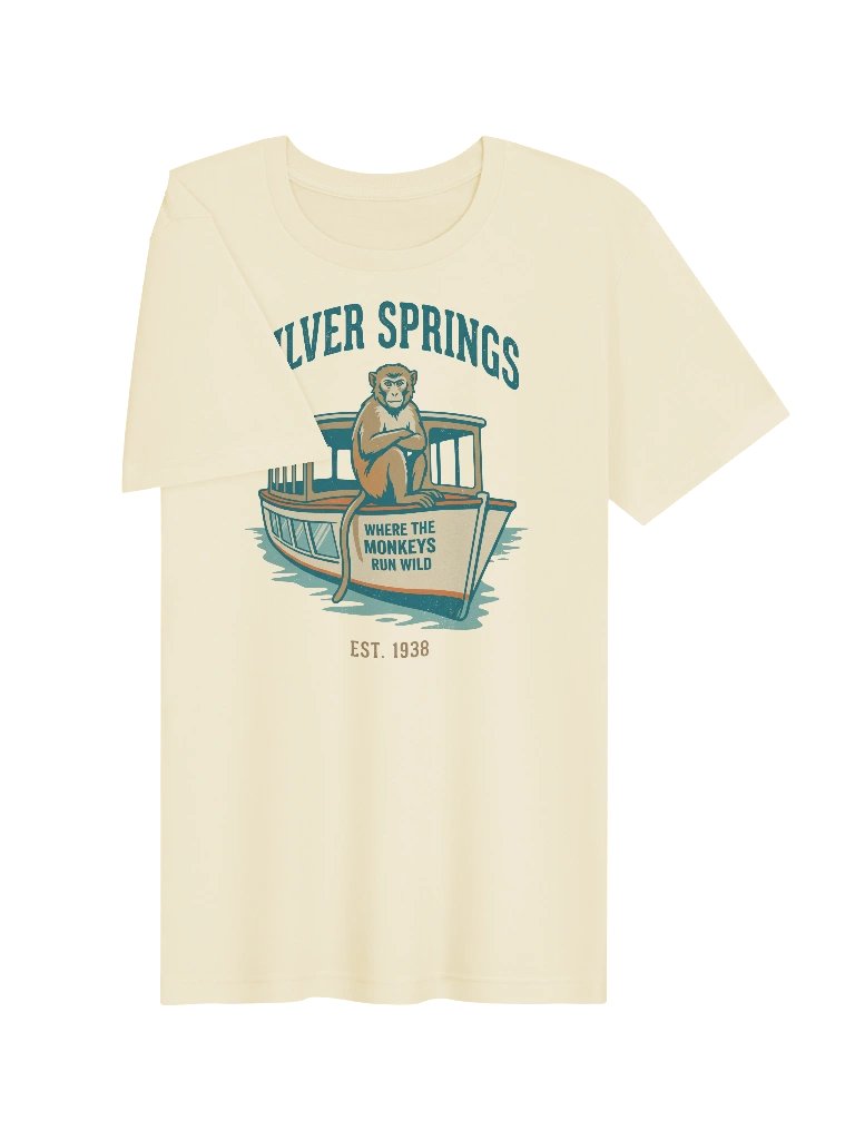 Silver Springs Where The Monkeys Run Wild Tee product image (3)