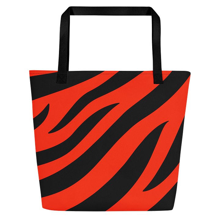 Tiger Print Tote Bag – Orange Black product image (1)