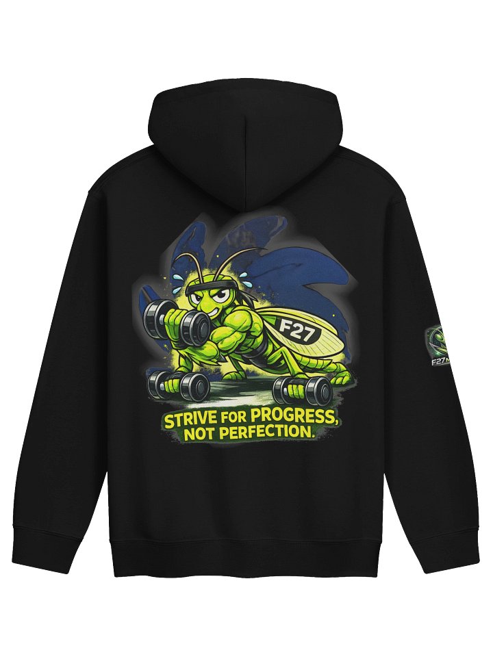 F27 Mantis Strength In Silence Unisex Hoodie | Motivational Gym Wear by FayzieBobs product image (1)