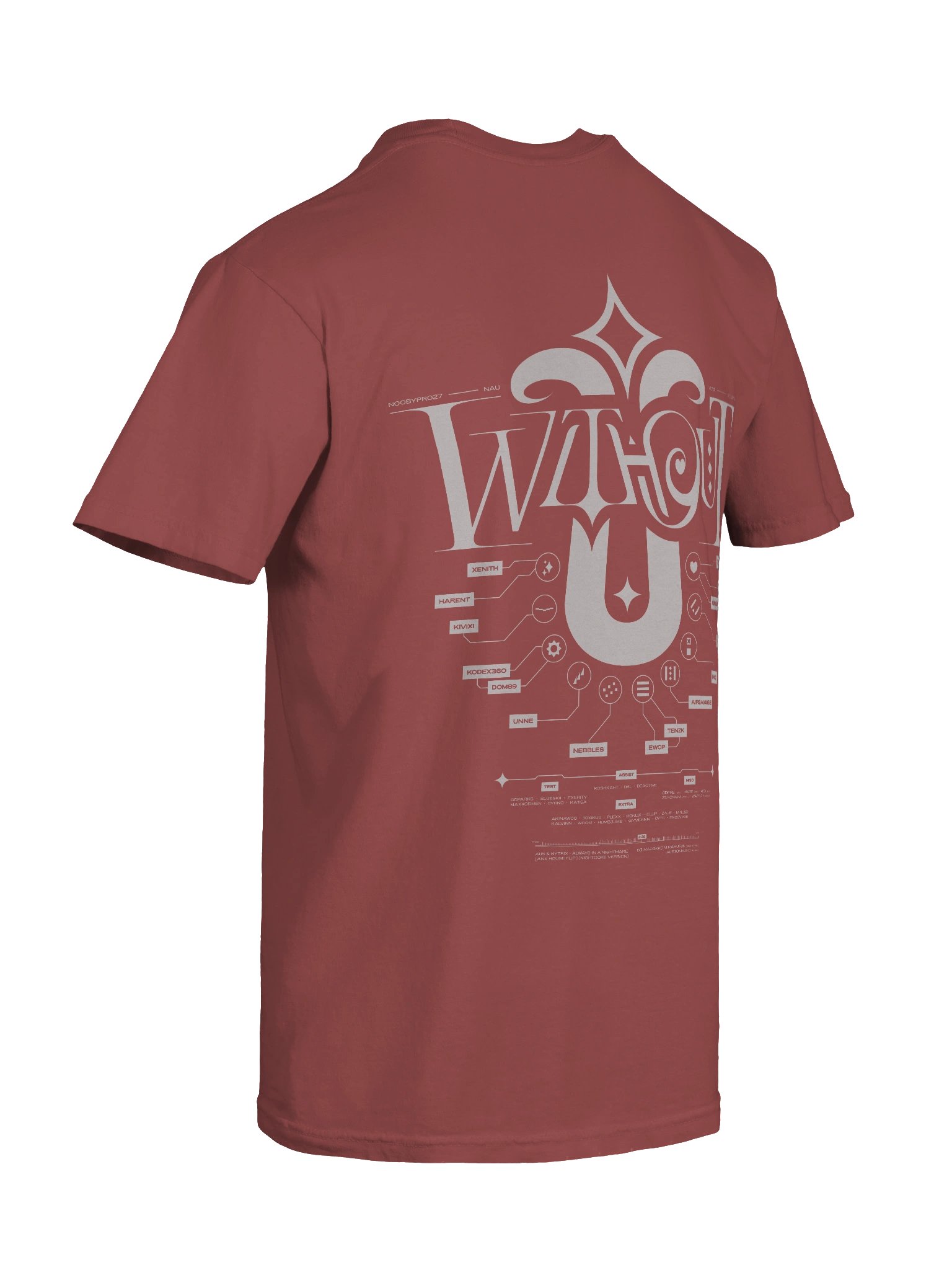 W/O U White/Brick Shirt product image (10)