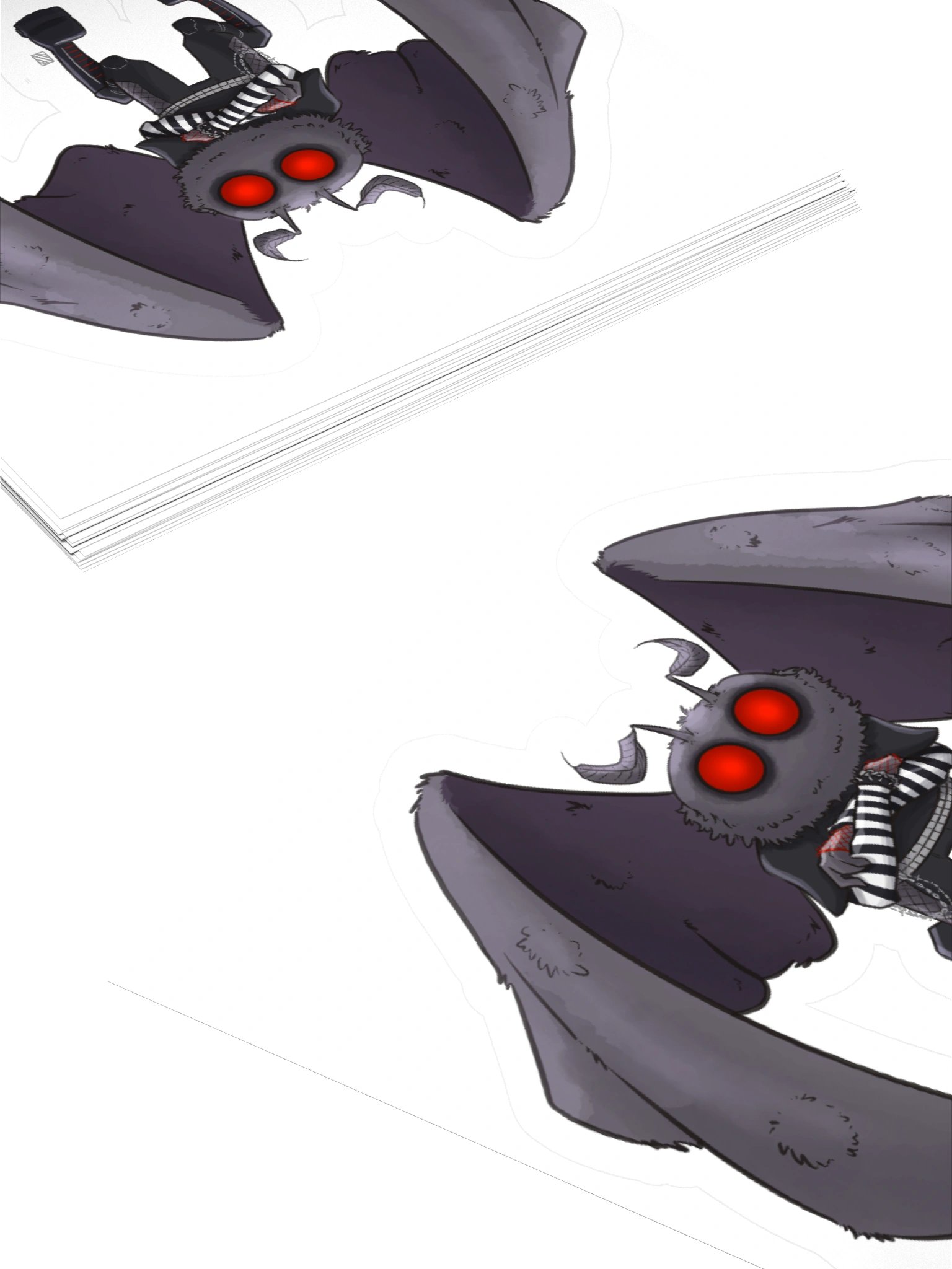 Goth Mothman Sticker | 3", 4" product image (4)