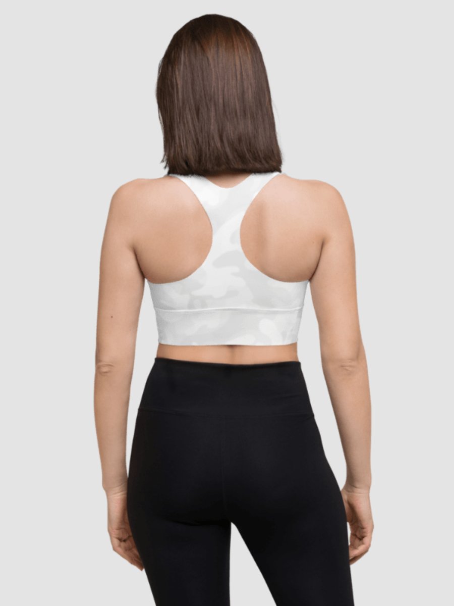 Longline Sports Bra - White Camo product image (4)