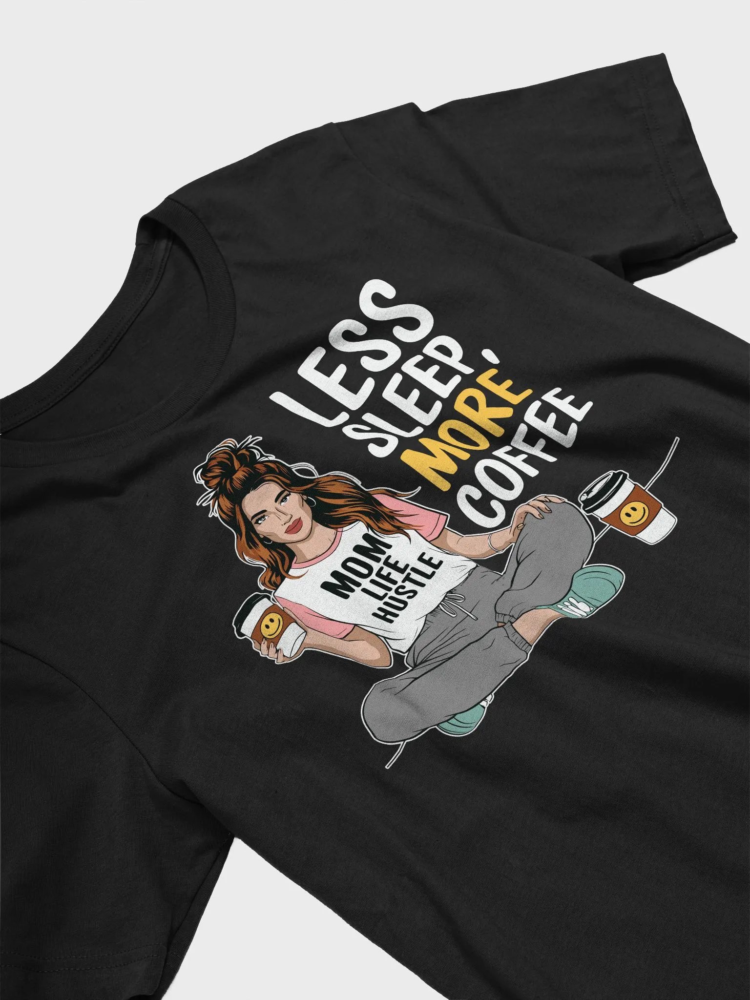 Mom Life Hustle Coffee T-Shirt product image (4)