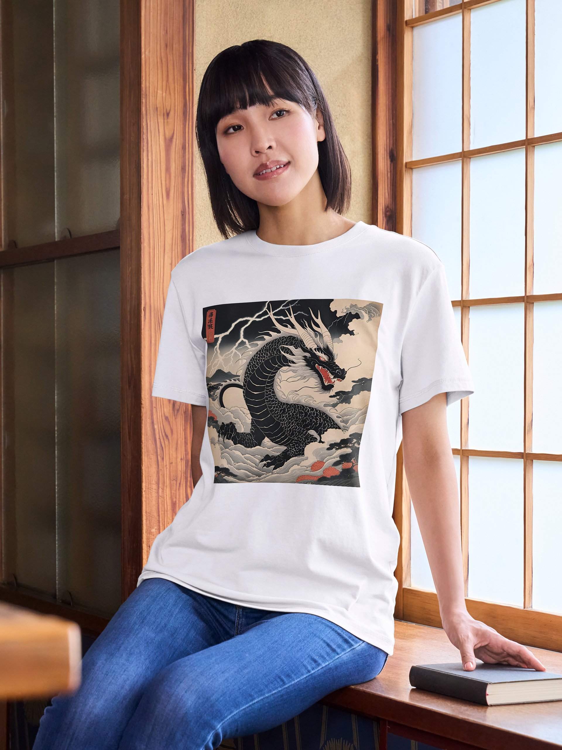 Ryoshin - Kurai Ryū (Dark Dragon), Ancient Ryū Collection, T-Shirt, Front Design product image (4)