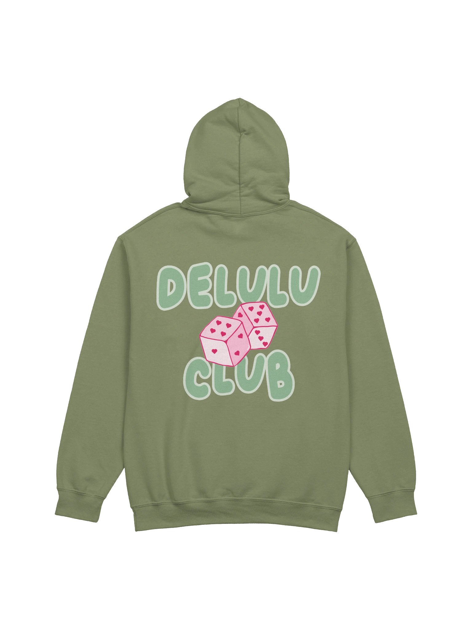 Delulu Is The Solulu Hoodie – Front & Back Print Pastel Graphic Hoodie product image (4)