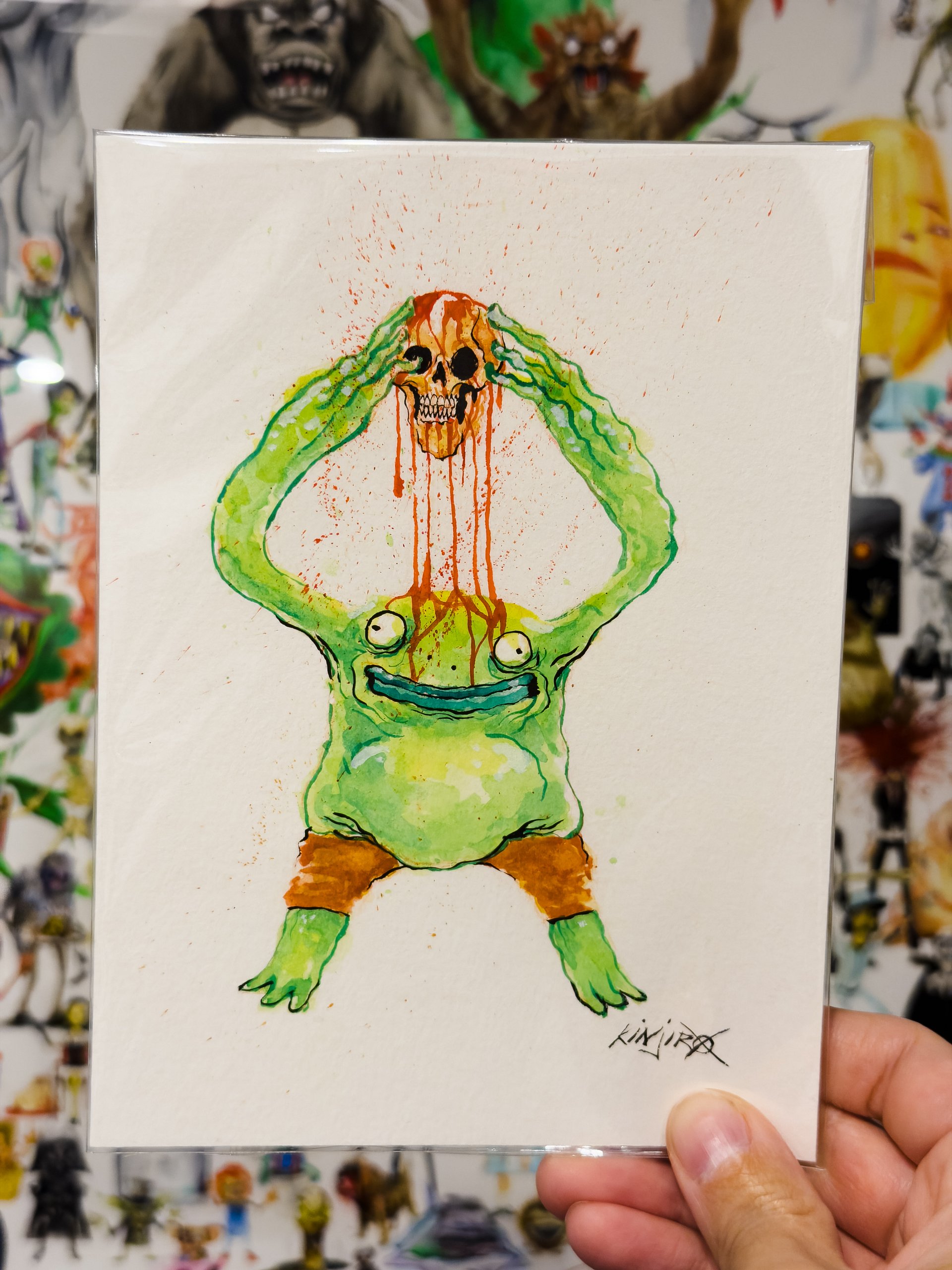 MR. FROG! (Original Watercolor Painting) product image (2)