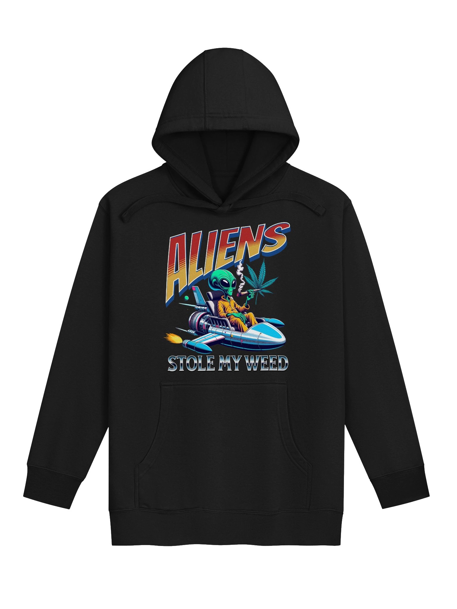 Aliens Stole My Weed - Out of this World - Stoner Style | Unisex Premium Hoodie product image (3)