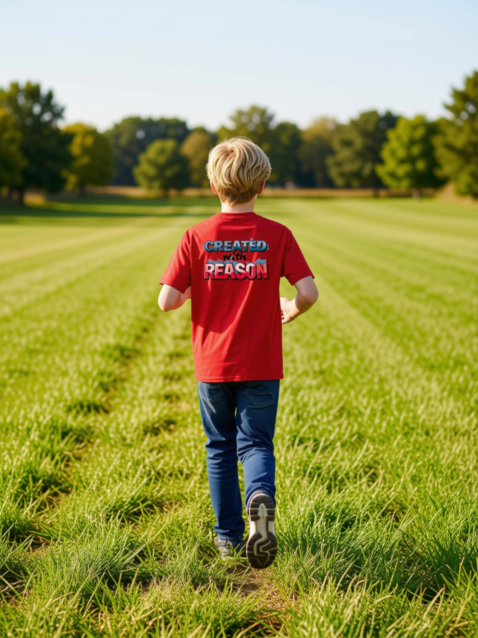 Created with Reason Boys T-shirt product image (3)
