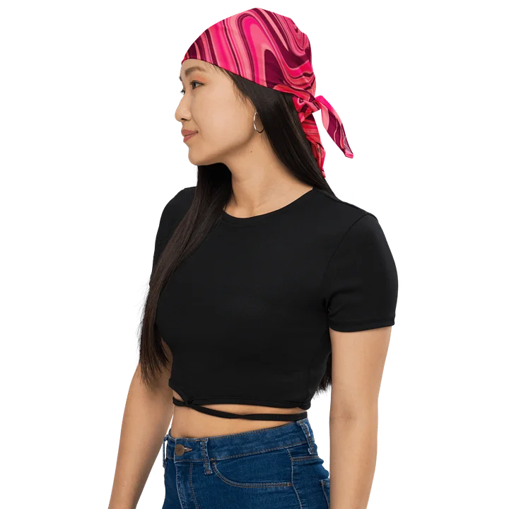 Bandana - Shades of Magenta Pink Digital Fluid Art product image (1)
