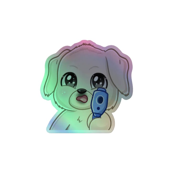 Beau With A Gun Holographic Sticker product image (2)