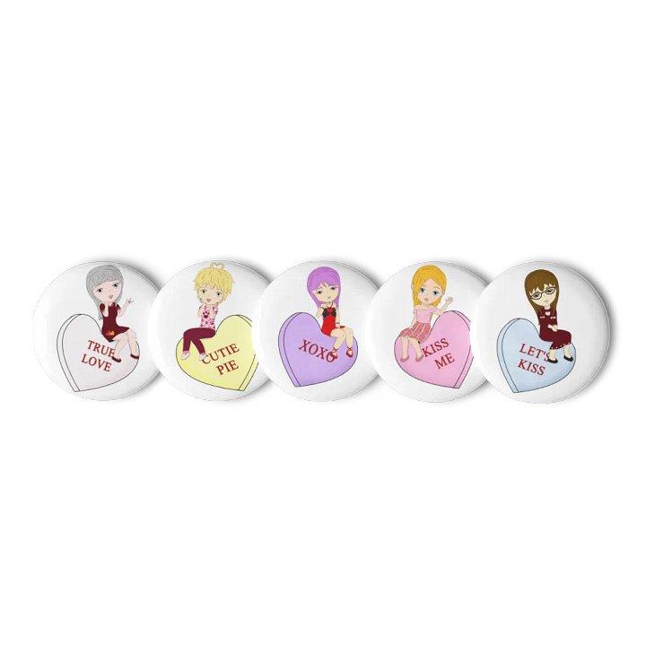 Choco Ichigo! Candy Heart Pins Part 1 product image (3)