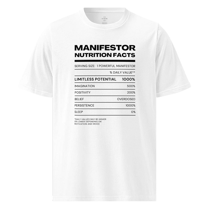 Manifestor Nutrition Facts Graphic Tee product image (1)