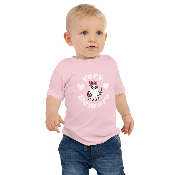 Very Demure Cute Ghost Design Baby Jersey T-Shirt product image (2)