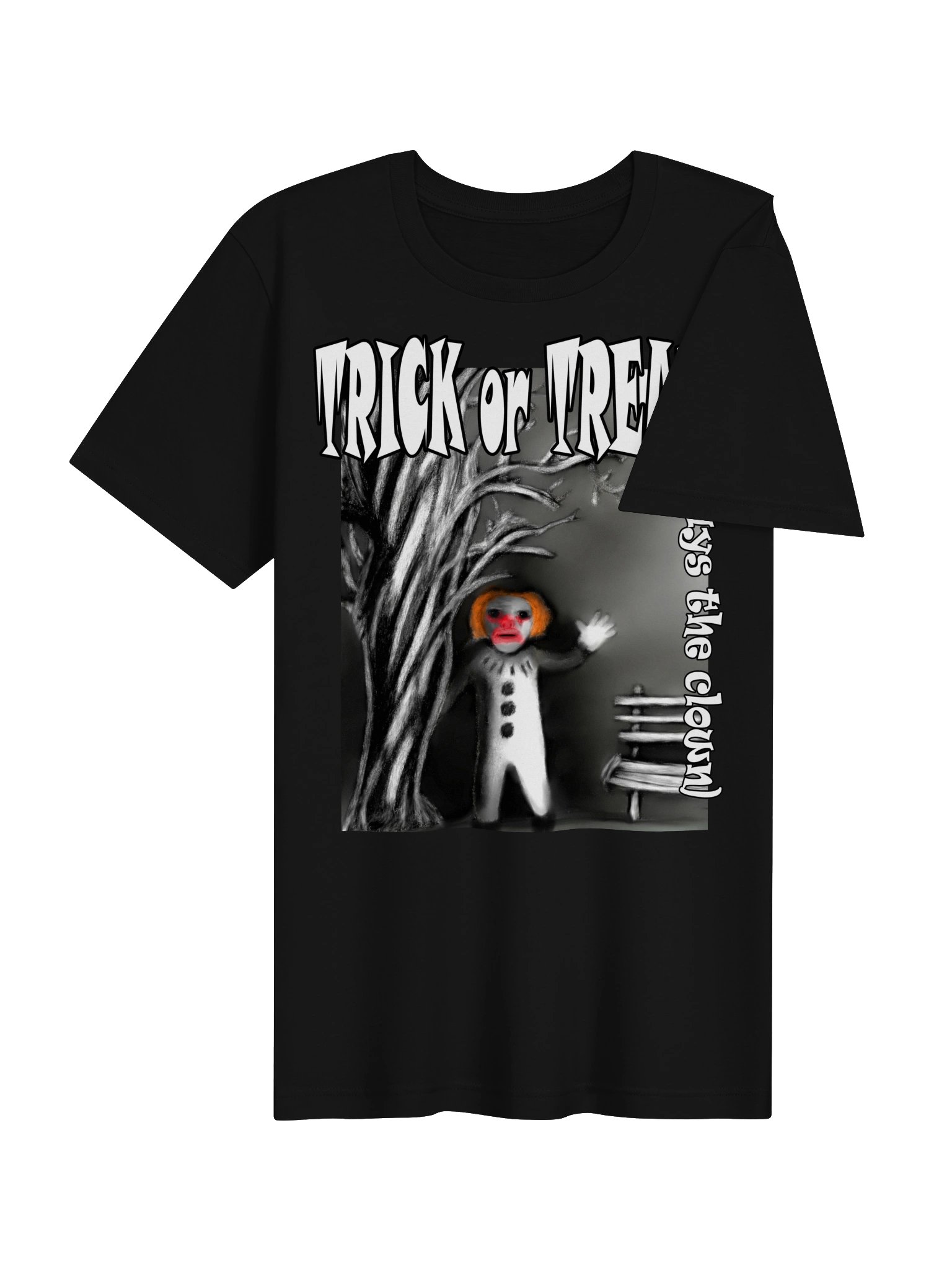 Clown "Trick or Treat" T-Shirt. Unisex Bella+Canvas Supersoft T-Shirt product image (3)
