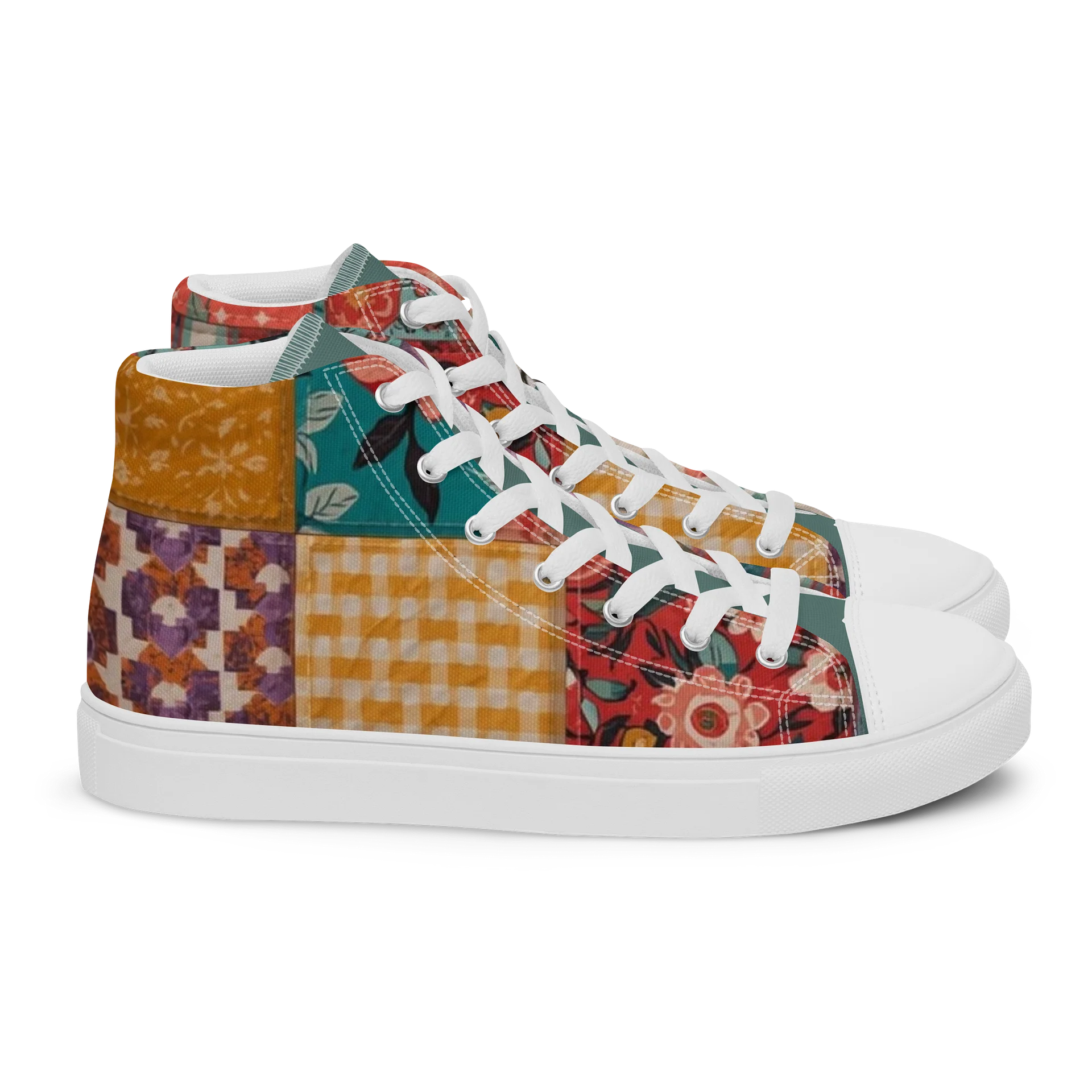 Patchwork Floral High Tops product image (2)